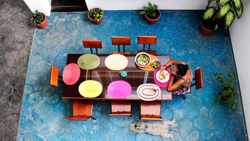 Hostal Azul Y Blanco Santa Cruz Huatulco Dış mekan fotoğraf